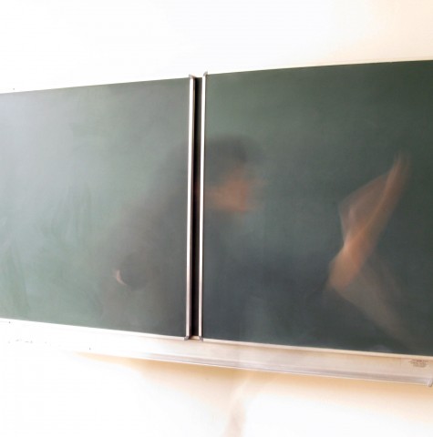 The dust keeper (Blackboard series & Studio portraits), 2012